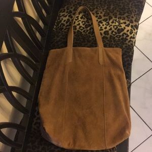 Suede Tote handbag
